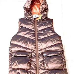 Brand New EcoFriends Reversible Puff Vest Young Girls Size 9